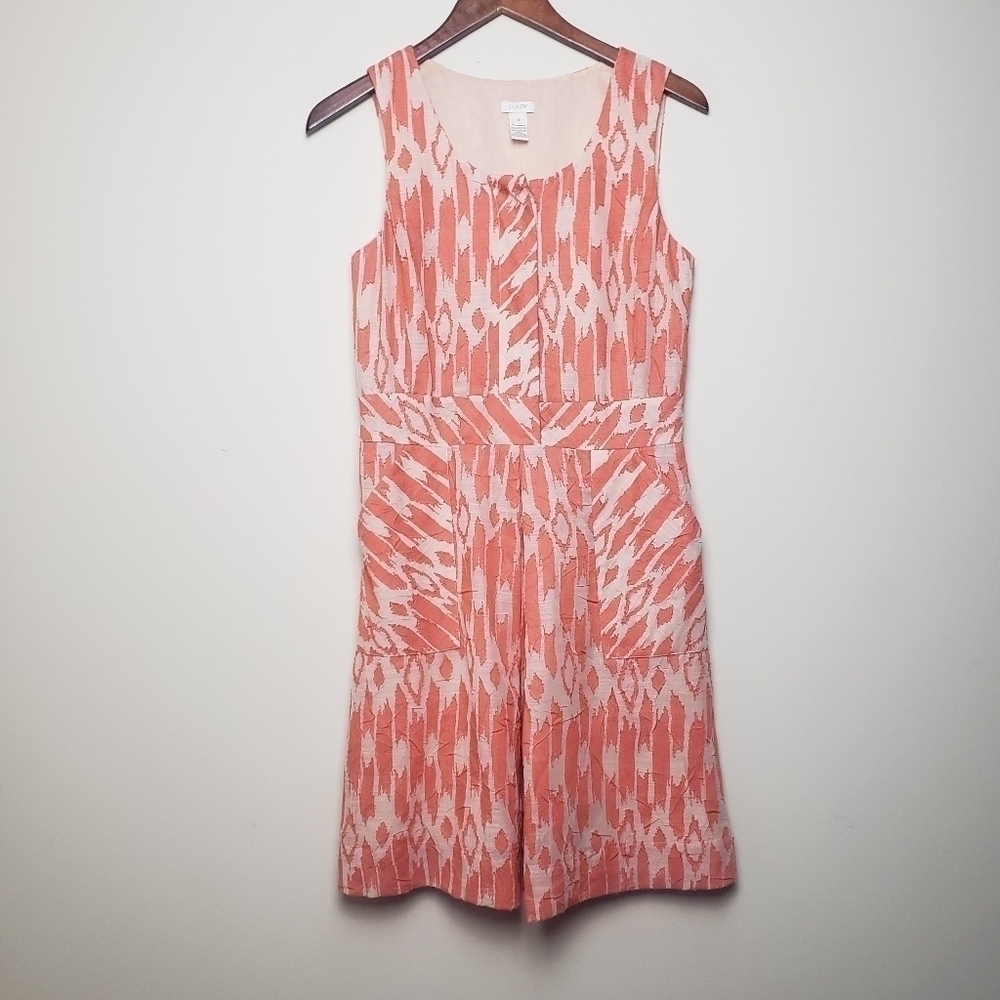 J. CREW Peach Khaki Sleeveless Dress